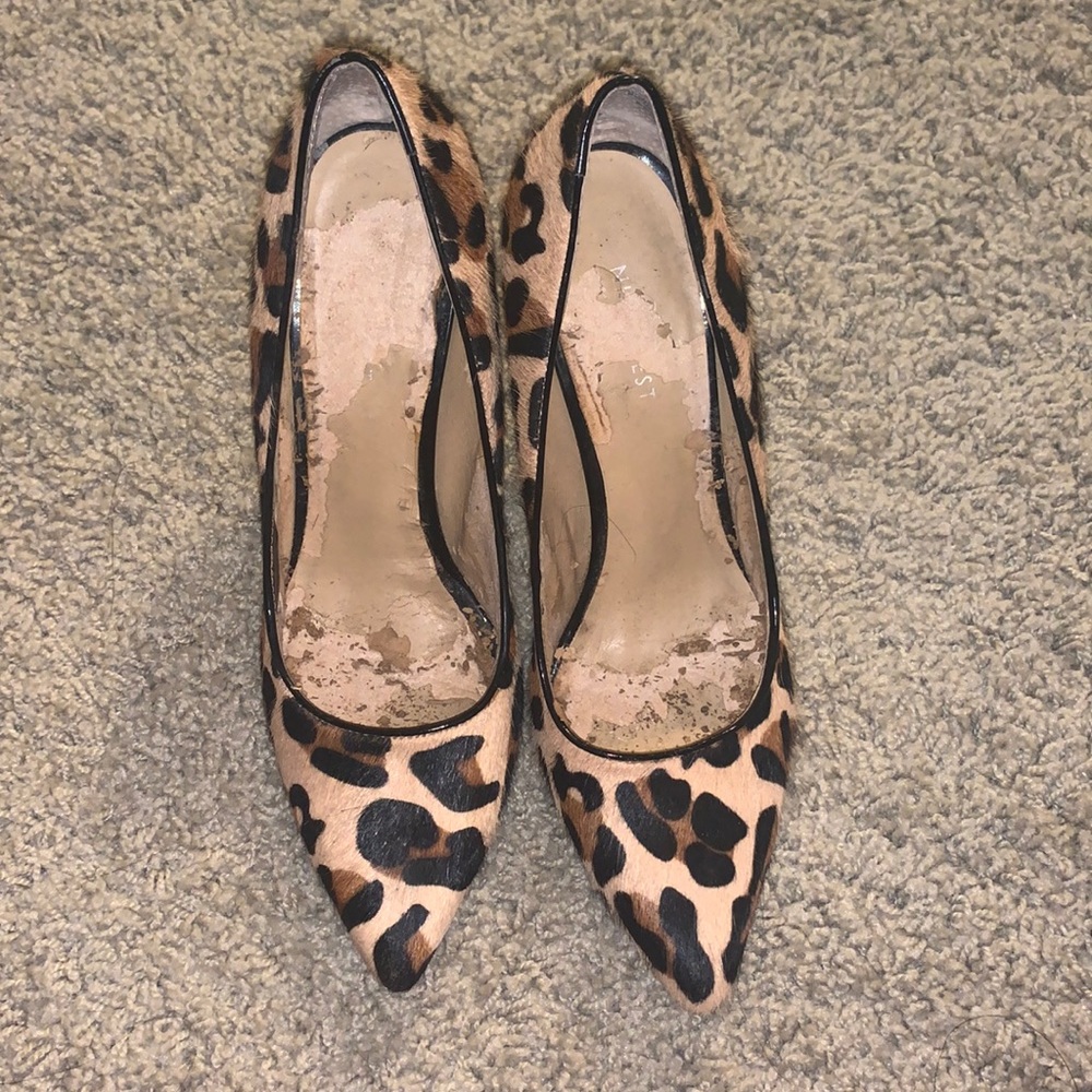 Nine West cheetah print heels